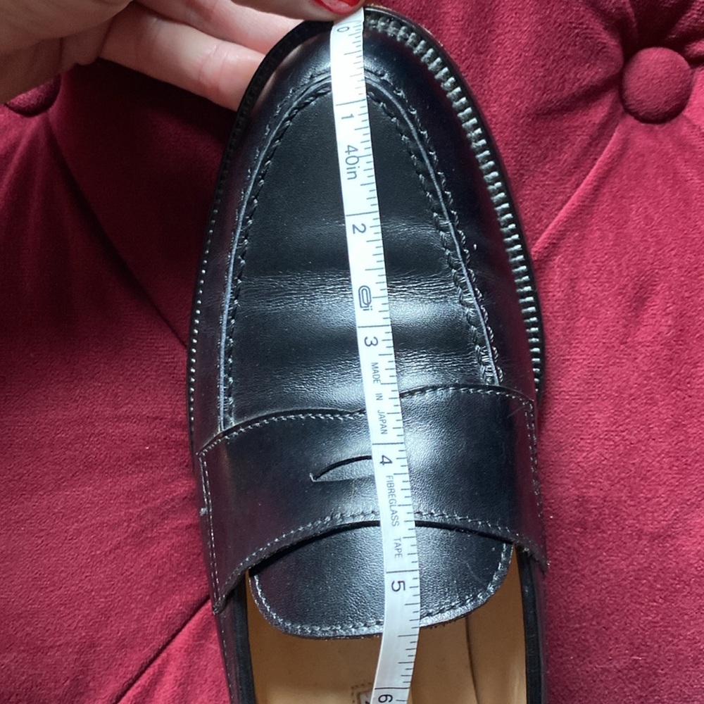 SOLD Vintage Manolo Blahnik - Black Leather Loafers - size 9.5 10 40.5 EU - Picture 11 of 13